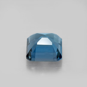 Topaze bleue naturelle taille émeraude, 3,24 ct, VVS-VS