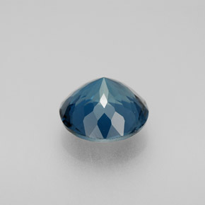 Topaze bleue naturelle coupe roude, 2,94 ct, VVS-VS