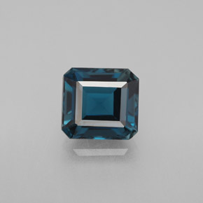 Topaze bleue naturelle taille émeraude, 2,49 ct, VVS-VS