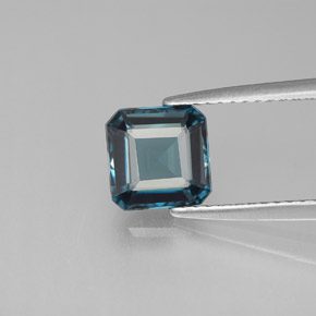 Topaze bleue naturelle taille émeraude, 1,83 ct, VVS-VS