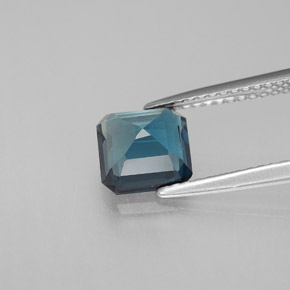Topaze bleue naturelle taille émeraude, 1,83 ct, VVS-VS