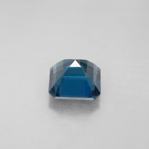 Topaze bleue naturelle taille émeraude, 2,28 ct, VVS-VS