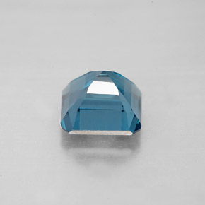 Topaze bleue naturelle taille émeraude, 2,42 ct, VS
