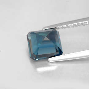 Topaze bleue naturelle taille émeraude, 2,63 ct, VVS-VS