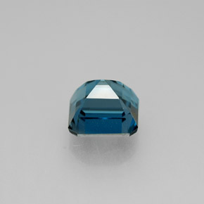 Topaze bleue naturelle taille émeraude, 2,01 ct, VVS-VS