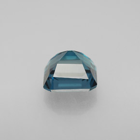 Topaze bleue naturelle taille émeraude, 2,20 ct, VVS-VS