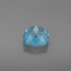 Topaze bleue naturelle coupe coussin, 2,03 ct, VS