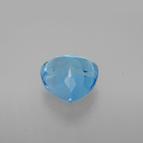 Topaze bleue naturelle trillion, 3,65 ct, VS