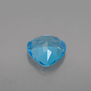 Topaze bleue naturelle trillion, 3,36 ct, VVS-VS