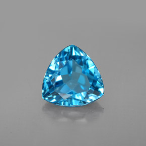 Topaze bleue naturelle trillion, 2,99 ct, VVS-VS