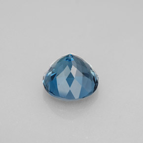 Topaze bleue naturelle coupe roude, 2,73 ct, VS