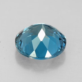 Topaze bleue naturelle coupe roude, 2,26 ct, VS