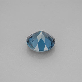 Topaze bleue naturelle coupe roude, 2,25 ct, VVS-VS
