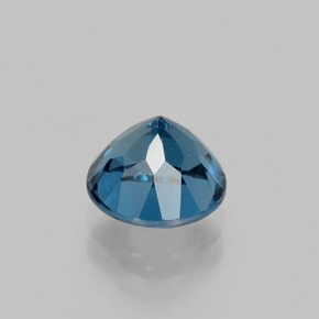 Topaze bleue naturelle coupe roude, 2,65 ct, VVS-VS