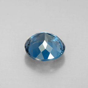 Topaze bleue naturelle coupe roude, 2,49 ct, VS