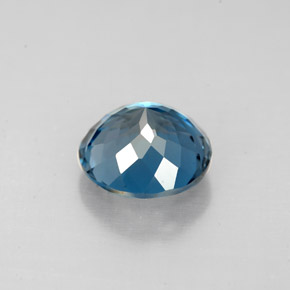 Topaze bleue naturelle coupe roude, 2,49 ct, VS