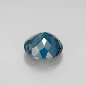Topaze bleue naturelle coupe roude, 2,34 ct, VS