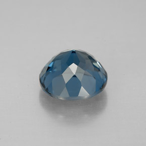 Topaze bleue naturelle coupe roude, 2,69 ct, VS