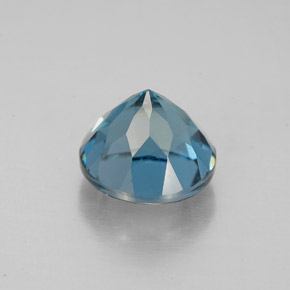 Topaze bleue naturelle coupe roude, 2,93 ct, VS