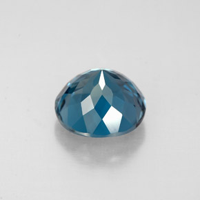 Topaze bleue naturelle coupe roude, 2,70 ct, VS