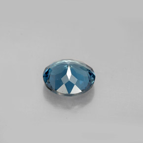 Topaze bleue naturelle coupe roude, 2,02 ct, VS
