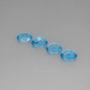 Achetez naturel ct bleue topaze gems, coupe ovale, en provenance brésil chez gemselect. en stock, livraison internationale!