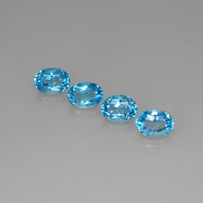 Achetez naturel ct bleue topaze gems, coupe ovale, en provenance brésil chez gemselect. en stock, livraison internationale!