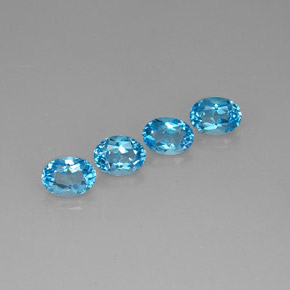 Achetez naturel ct bleue topaze gems, coupe ovale, en provenance brésil chez gemselect. en stock, livraison internationale!