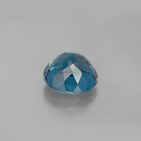 Topaze bleue naturelle coupe roude, 2,90 ct, VS