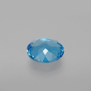 Topaze bleue naturelle coupe roude, 2,75 ct, VVS-VS