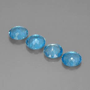 Achetez naturel ct bleue topaze gems, coupe roude, en provenance brésil chez gemselect. en stock, livraison internationale!