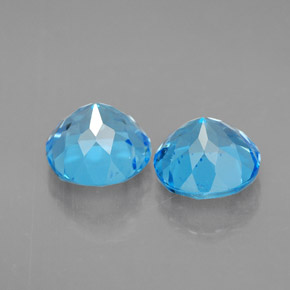 Achetez naturel ct bleue topaze gems, coupe roude, en provenance brésil chez gemselect. en stock, livraison internationale!