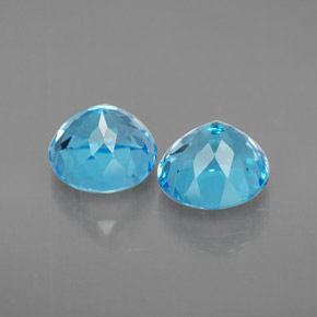 Achetez naturel ct bleue topaze gems, coupe roude, en provenance brésil chez gemselect. en stock, livraison internationale!