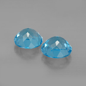 Achetez naturel ct bleue topaze gems, coupe roude, en provenance brésil chez gemselect. en stock, livraison internationale!