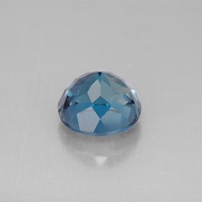 Topaze bleue naturelle coupe roude, 3,94 ct, VVS-VS