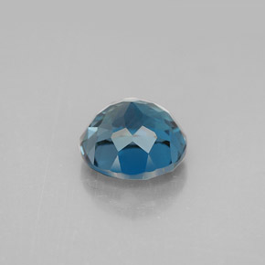 Topaze bleue naturelle coupe roude, 3,66 ct, VVS-VS