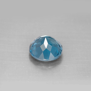 Topaze bleue naturelle coupe roude, 2,35 ct, VS