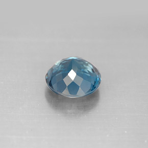 Topaze bleue naturelle coupe roude, 2,46 ct, VVS-VS