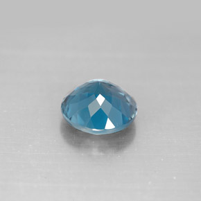 Topaze bleue naturelle coupe roude, 2,34 ct, VVS-VS