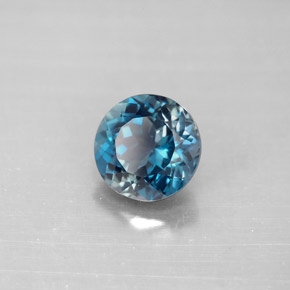Topaze bleue naturelle coupe roude, 2,36 ct, VVS-VS