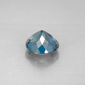 Topaze bleue naturelle coupe roude, 2,36 ct, VVS-VS