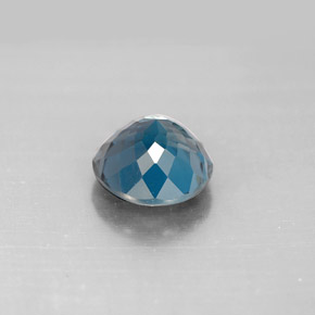 Topaze bleue naturelle coupe roude, 2,53 ct, VVS-VS