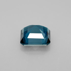 Topaze bleue naturelle taille émeraude, 2,13 ct, VVS-VS