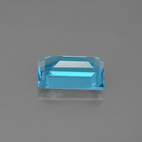 Topaze bleue naturelle baguette, 2,13 ct, VVS-VS