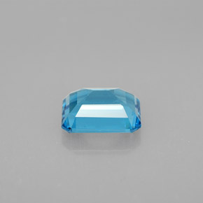 Topaze bleue naturelle taille émeraude, 1,89 ct, VVS-VS