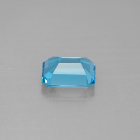 Topaze bleue naturelle taille émeraude, 1,86 ct, VVS-VS