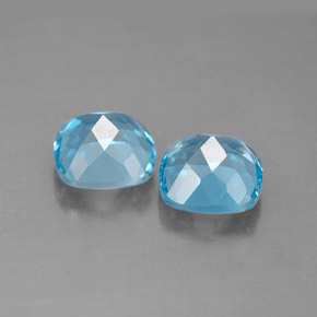 Achetez naturel ct bleue topaze gems, coupe coussin, en provenance brésil chez gemselect. en stock, livraison internationale!