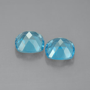 Achetez naturel ct bleue topaze gems, coupe coussin, en provenance brésil chez gemselect. en stock, livraison internationale!