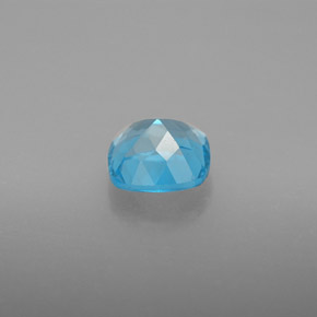 Topaze bleue naturelle coupe coussin, 1,87 ct, VVS-VS