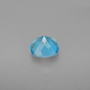 Topaze bleue naturelle coupe coussin, 1,78 ct, VVS-VS